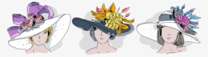 Fancy Hats Online Invitation - Kentucky Derby Hat Illustration