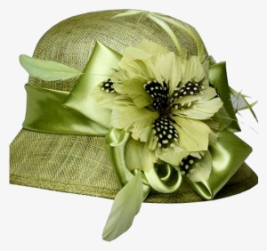 Chic Floral Church Hat - Artificial Flower
