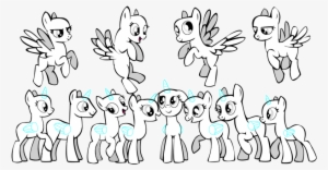 Maybe Doing A Group Shot Don't Ask Me In The Comments - Pony Group Base Ms Paint