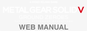 Metal Gear Solid 5 Ground Zeroes Title