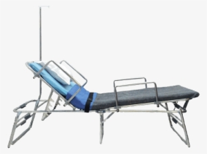 Medical Response Bed With Iv Pole Side View - Vericor Medical Response Bed W/ Iv Pole