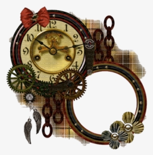 Tube - Vintage Clock Pendant, Clock Necklace, Clock Jewelry,