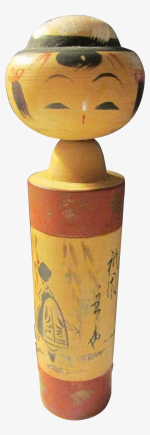 Kokeshi, 4 Inch Geisha Under Weeping Willow Tree - Willow