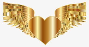 Be Love - Gold Angel Wings Png