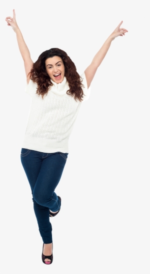 Woman Jumping Png Hd