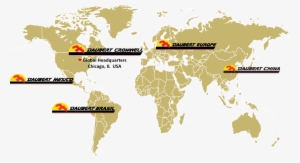 Daubert Cromwell Global Locations Map - Wallpops! World Map Wall Decal