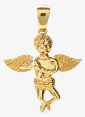 Pendant 0020 Angel Cz Grande 593b2162 9247 4ec2 Bab4 - Gold Crucifix Necklace