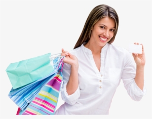 Women Shopping Png Download - Woman Shopping Bags Png