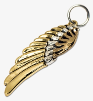 Large Angel Wing Charm - Feather