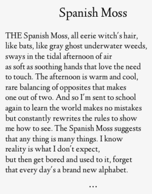 Spanish Moss Waiting - Adobe Jenson Pro