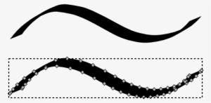 Thick Curved Line Png Download - Calligraphy Line