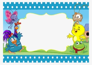 Moldura Turma Da Galinha Pintadinha