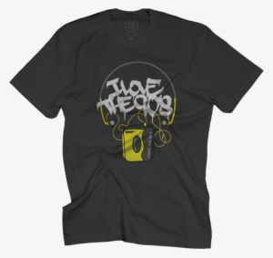 Walkman On Black T-shirt $25 - Up Tee