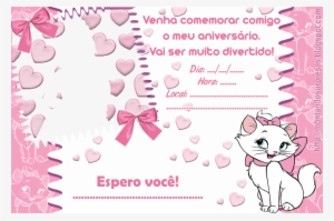 Moldura Foto Gratis Convites Gatinha Marie Gr Tis Wallpaper