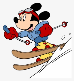 Disney Skiing Clip Art Galore Minnie - Skiing Clipart