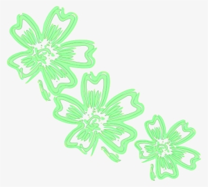 Lighter Green Flowers Clipart Png For Web - Portable Network Graphics
