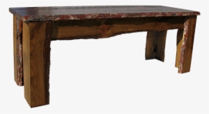 Natural Pine Wood Is Coated With A Sealant - Sawdust City Sawdust 4' Long Rustic Bench Rbn48