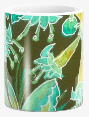 Cafepress Irish Garden, Lime Green Fl Full/queen Duvet