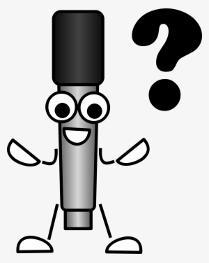 Instrument Clipart Mike - การ์ตูน คำถาม Png