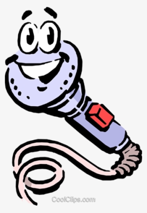 Cartoon Microphone Royalty Free Vector Clip Art Illustration - Microfone Cartoon