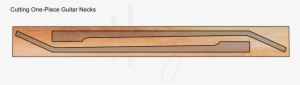 Illustrating How One Piece Guitar Necks Are Cut From - Plywood