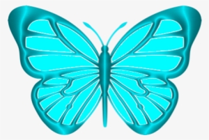 Turquoise Clipart Green Butterfly - Turquoise Butterflies Clip Art