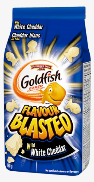 Goldfish® Flavour Blasted® Crackers Wild White Cheddar - Goldfish Flavor Blasted White Cheddar