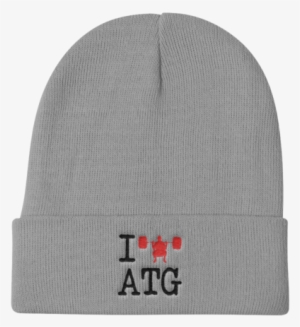 "i Squat Atg" Knit Beanie - Beanie