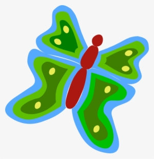 How To Set Use Blue And Green Butterfly Clipart - Orange Butterfly Shower Curtain