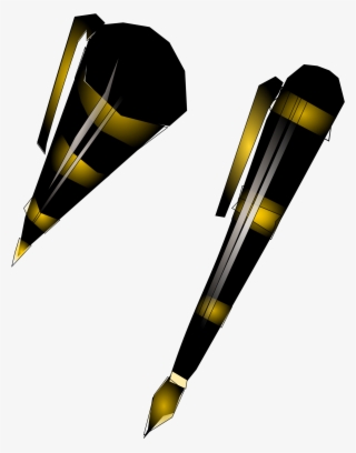 Two Antique Pens Vector File - Vector Graphics