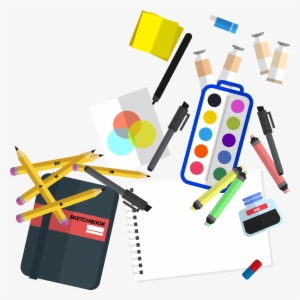 Cartoon Pencil Coloring Pen Element - Objetos Artisticos