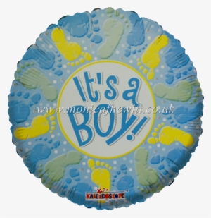 Its A Boy - 36" It's A Boy Footprint - Mylar Balloons Foil
