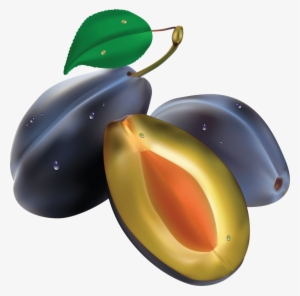 Free Png Plum Png Images Transparent - Set Of 5 Fruits