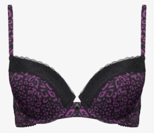 Lace Super Boost Bra Black & Plum Braa06 2072black/plum - Bra