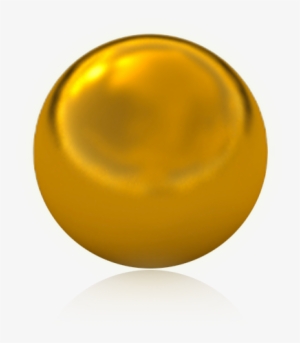 Golden Ball Png Transparent Image - Gold Ball Transparent