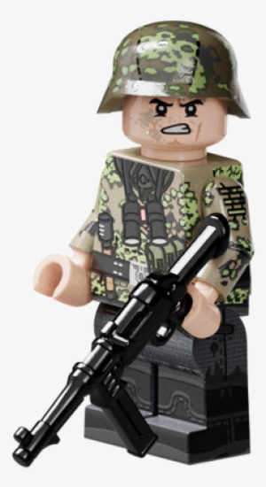 Wwii German Kursk Soldier With Mp40 - Ww2 German Kursk Soldier