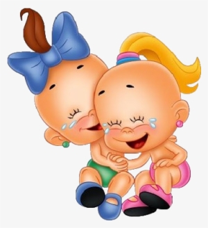 Cartoon Baby Girl And Boy Clip Art - Animated Cute Funny Baby Cartoons