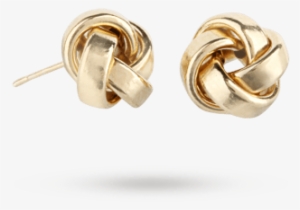 9ct Yellow Gold Polished Knot Stud Earrings - Dyrberg/kern