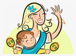 With The Little Ones Snuggled Into Baby Carriers, Moms - Salsa