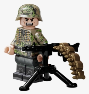 Wwii German Kursk Machine Gunner - Lego German Ww2 Soldiers