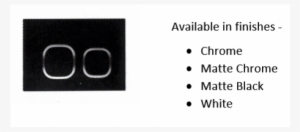 R&t Round Square Button Jb70 Dual Flush - Matte Black - Gemini Dual Flush Button Jb70