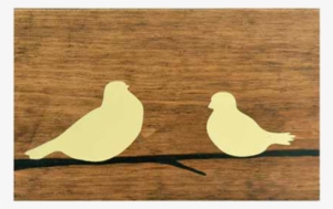 Cuadro Pájaros Sobre Madera Iy026 - Cuadro Pájaros