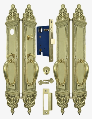 Lock Sets, Vintage Deco And Victorian Entry Double - Door