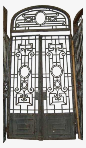 These Heavy, Forged Iron Entry Doors Are Crafted In - Iron Double Doors French