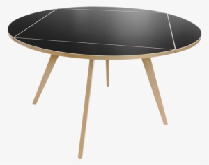 Quadratrundtisch - Table Basse Noire Ronde