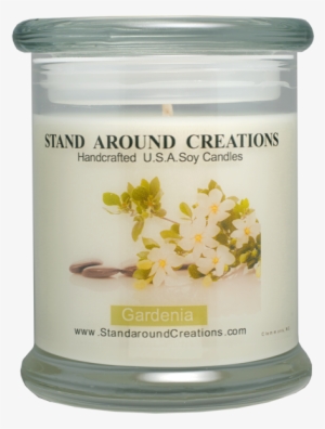 Gardenia Status 12-oz - Stand Around Creations Premium 100% Soy Candle - 12