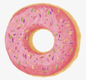 Cartoon Donut Transparent Decoration - Doughnut