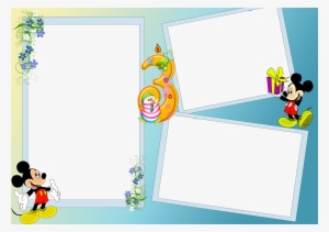 18 Molduras Para Convites E Fotos De Festas De Aniversário - Mickey Mouse