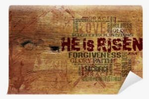 "he Is Risen"easter Background Wall Mural • Pixers®