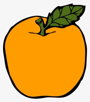 Golden Apple Clip Art At Clker - Fruits Shapes For Colouring